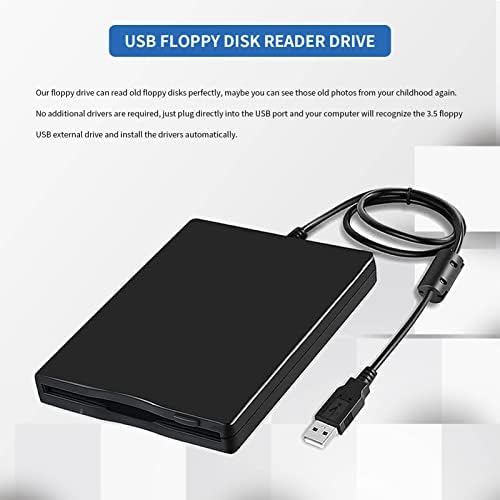 Leitor de disquete USB GUGXIOM 3,5 , unidade de disquete portátil externa, unidade de disquete USB, para PC Windows