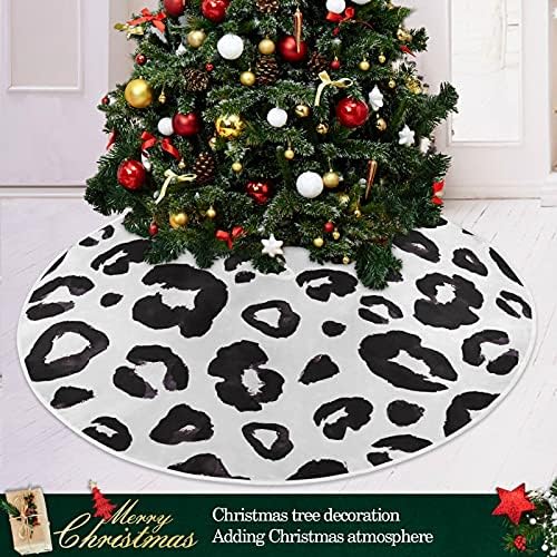 Orencol Leopard Black White Animal Skin Christmas Tree Salia