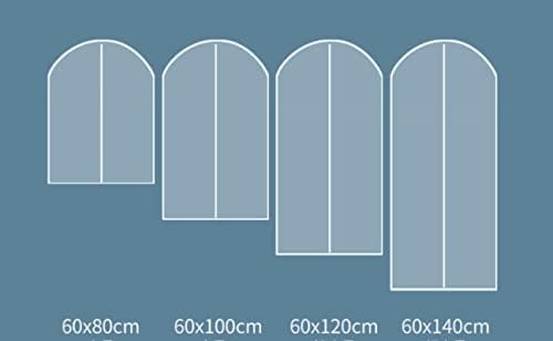 TUSCR Saco de tampa de protetor de traje com zíper sacos de vestuário espessados ​​de vestuário transparente para armazenamento