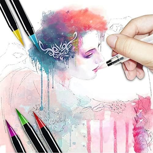 DLOETT 20 Color aquarela Brush Pen Art Marker Painter de feltro pincel de caneta de caneta macia para colorir caneta