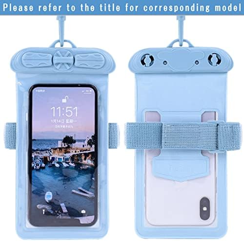 Caixa de telefone Vaxson, compatível com Motorola Moto G82 5G Bolsa à prova d'água Bolsa seca [não protetor de tela Film] Blue