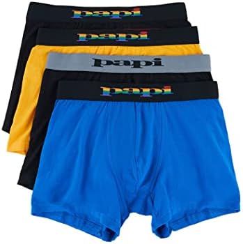 Papi Pride 4-Pack Cotton Stretch Boxer Briefs 990004