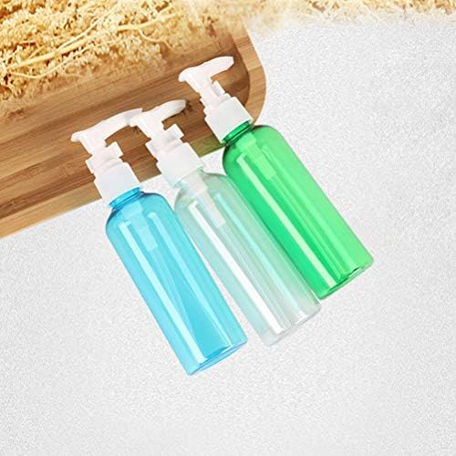 Cabilock útil 5pcs 100ml Mini loção garrafa de armazenamento Cosmetics Dispensador de perfume portátil garrafa de shampoo