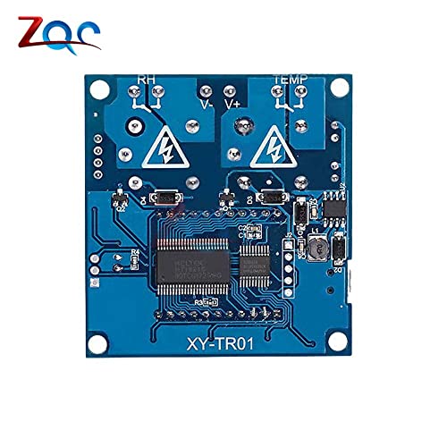 XY-TR01 SHT20 Controlador de temperatura de umidade DC 12V Higrômetro Termostômetro Termostato Umidistato LCD Digit