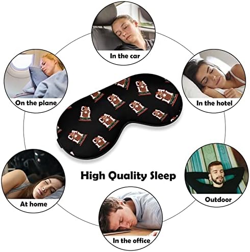 República da Califórnia Sleeping Blventfold Mask Cover fofo de sombra com cinta ajustável para homens homens à noite