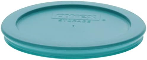 Pyrex 7201-PC 4-Cup Turquoise Substituição de plástico Substituição de armazenamento de alimentos, feita nos EUA-4 pacote