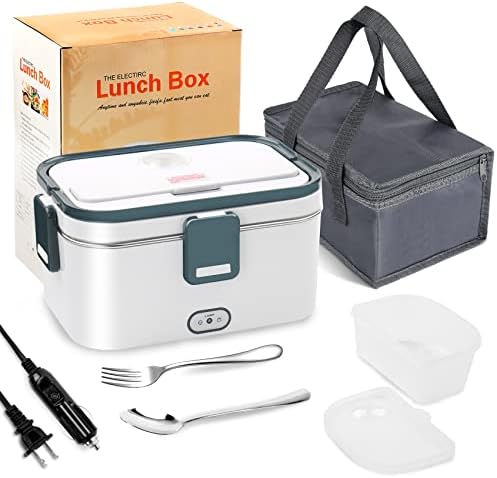Onanuto Electric Lanch Box Food aquecido 12V 24V 110V 3 em 1 Aquecedor mais quente de alimentos portáteis 60W Box para