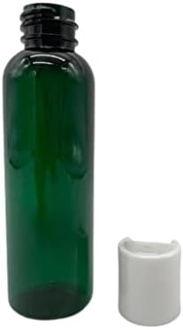 2 oz Green Cosmo Garrafas plásticas -12 Pacote de garrafa vazia Recarregável - BPA Free - Óleos essenciais - Aromaterapia | Branco