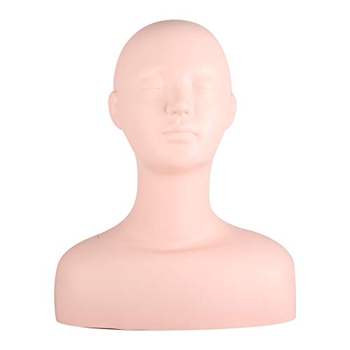 Prática de maquiagem Mannequin Head Makeup Practice HEA, Multi Function Massage Practice Practice Mannequin Head