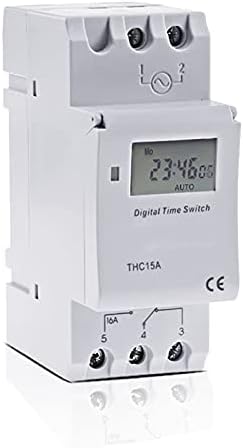 ZLAST THC15A Microcomputador Electronic Programmable Timer Digital Switch Relé controle 12V 110V 220V 16A DIN MOLTE RAIL