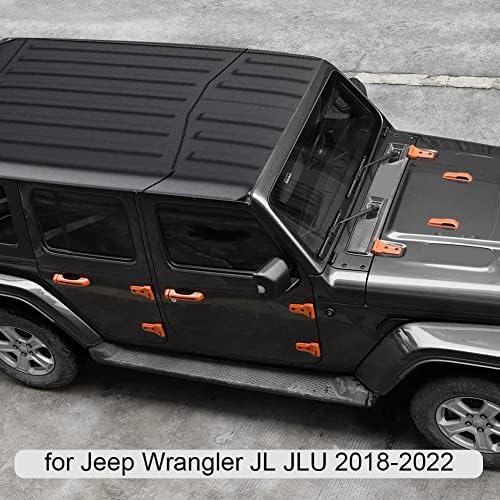 Jeliker Exterior Trov Kit Tampa ABS ABS ABS ACESSORES DO KIT DE TRIMENTO DE TRIMENTO EXTERIOR PARA JEEP WRANGLER 2018-2022