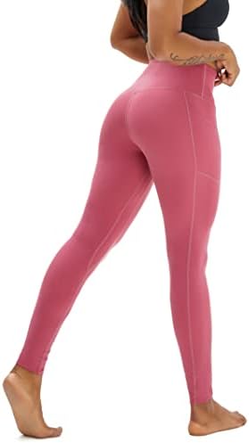 Yageshark High Wistide Leggings para mulheres com bolsos Tomme controle de ioga Pantagens de ioga Leggings para mulheres