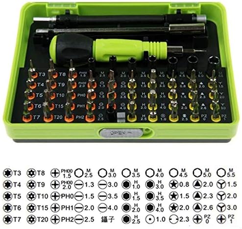 Conjunto de chaves de fenda SXDS kit parafusadeira 53 em 1 alface