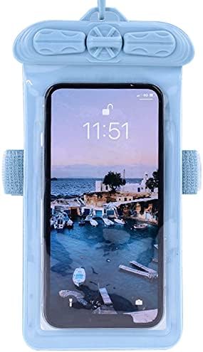 Caixa de telefone Vaxson, compatível com o OPPO A35 Bolsa à prova d'água Saco seco [não filme de protetor de tela] Blue