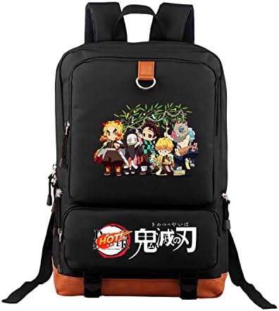 Anime Backpack Anime Cartoons Laptop Backpack Múltiplo Cosplay Bookbag Bag de grande capacidade