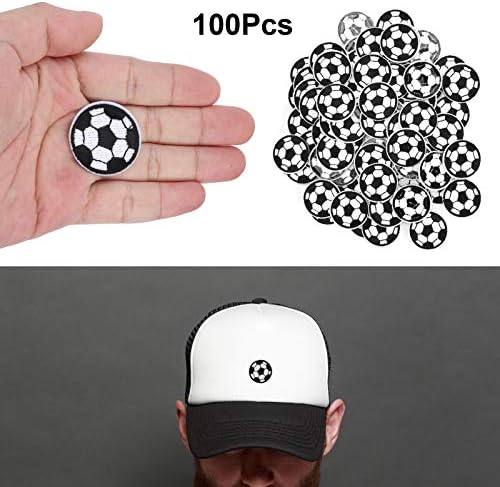 100pcs bola de futebol bordado de bordado de bordado de roupas de brinquedo de roupas diy