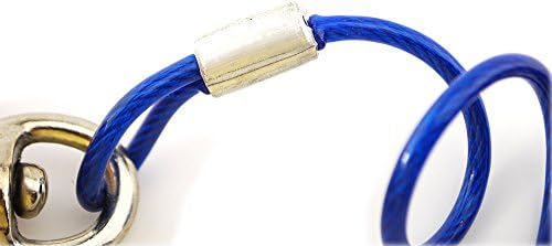 VIP Home Essentials de 12 pés de pet -pet Enche Out Cable - azul - retrai com facilidade e rapidez para evitar emaranhados