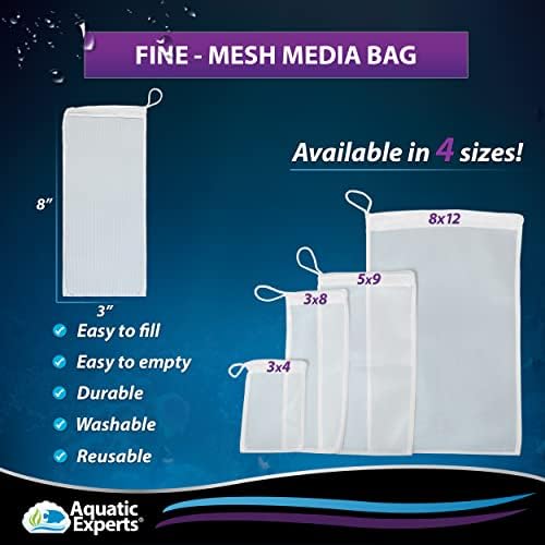 Especialistas aquáticos Mesh Filter Media Bags - bolsas são filtração ideal para aquário