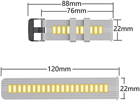 Daikmz 22mm de pulseira de pulseira para Garmin Venu 2/Vivoactive 4 Smartwatch Silicone WatchBand Forerunner 745/Fenix ​​Chronos