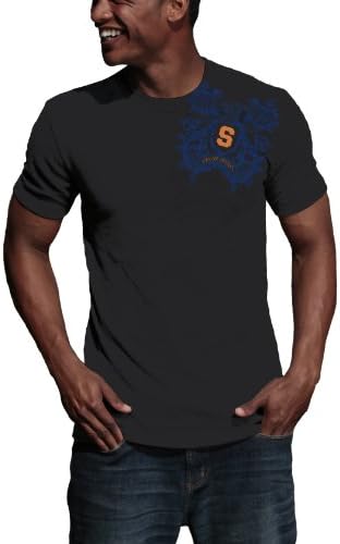 NCAA Syracuse Orange Razor Wing Camiseta de manga curta, preta, pequena