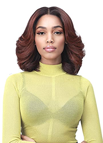 Bobbi Boss 13x7 HD Lace Bob peruca sintética Curly - MLF602 Natalia, perucas curtas onduladas com pêlos de bebê, peruca de peça