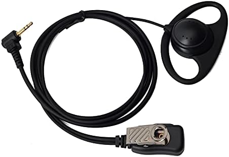 Hyshikra fone de ouvido para palestras Motorola T600 T472 T801 T801 T460, D Headset Shape com lapela PTT Mic.