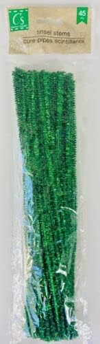 M.F Tinsel verde ótimo para projetos Crafts for Wedding Engagement Anniversary Birthday Chuveiro de bebê Graduação Feliz ano novo Evento