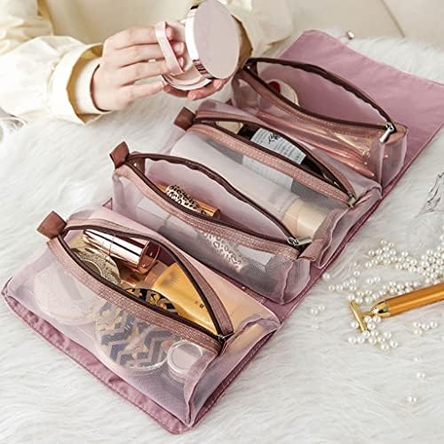 TJLSS Travel Bolsa cosmética Mulheres Mesh Make Up Bols Boletiche Hanketiche Hankenet Makeup Brushes Lipstick Storage Organizador