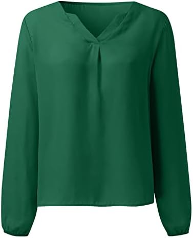 Mulheres compressão de manga longa camisa feminina tops de moda solteira camisas de chiffon temperamento camisetas de cor sólidas