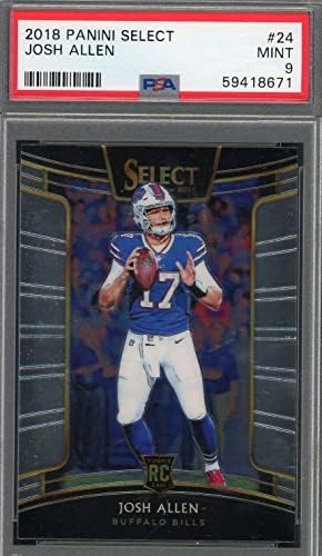 Josh Allen 2018 Panini Select Football Rookie Card 24 PSA 9