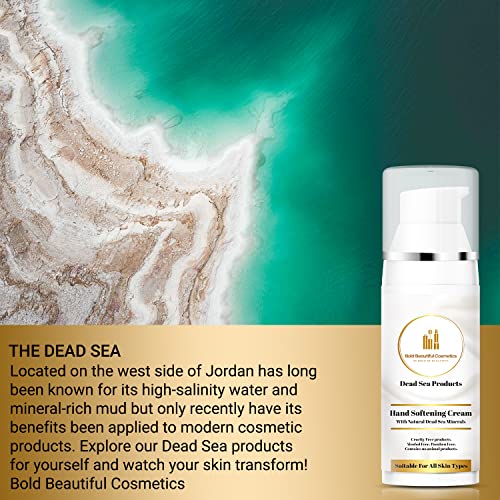 Creme de amolecimento à mão de cosméticos bonito e negrito com minerais do mar morto restaura a umidade e protege contra a secura