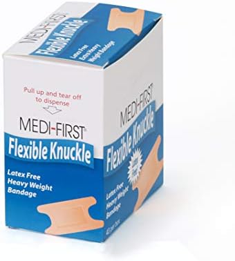 Medique Products 61678 tecida Extra pesado pesado laptex Free Knuckle Bandrage, 40 por caixa, natural