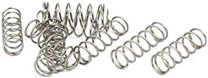 Aexit 0,7mmx8mmx25mm 304 Springs aço inoxidável compressão de compressão Springs Springs 10pcs