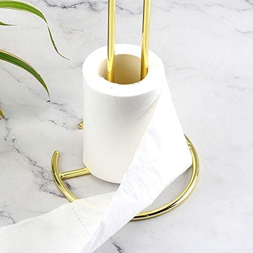 1pc Gold Metal Metal Paper Tootom Scroll Paper Dispenser para bancadas de cozinha Bares de jantar Mesas de jantar