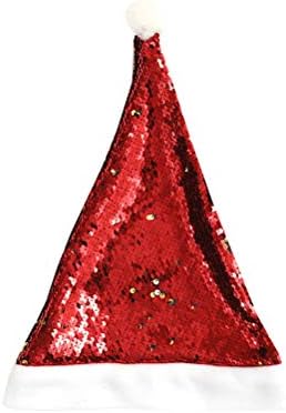 Kesyoo fantasia Hat Christmas 2pcs lantejous chapéus de natal pilhette decorativa de chapéus de chapéus de festa para