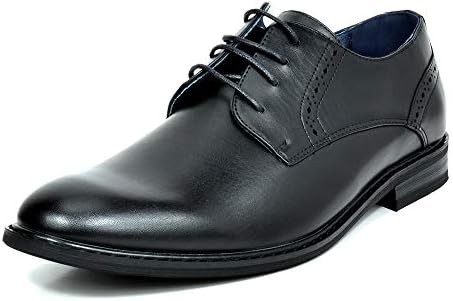 Vestido de couro masculino de Bruno Marc Sapatos Oxfords