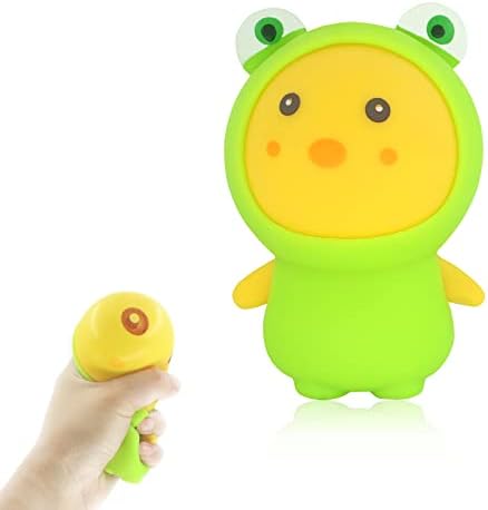 Gutiquenjj Sishy Frog Stress Relief Toy, com massa de farinha para dentro para alívio da ansiedade. Bolas de estresse
