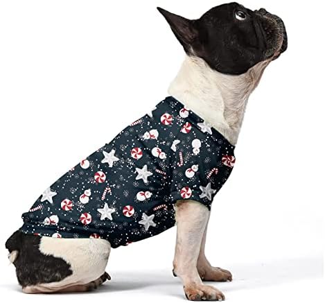 Dog Roupa de roupa de natal suéters para cães e gatos médios, 6 peças Boman respirável Rena Candy Sweats Dog Dog