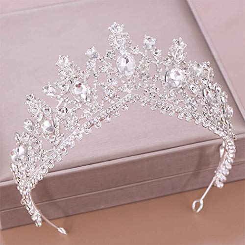 Bride Bride Wedding Crowns e Tiaras Rhinestone Bridal Queen coroas de cristal acessórios para cabelos de casamento jóias