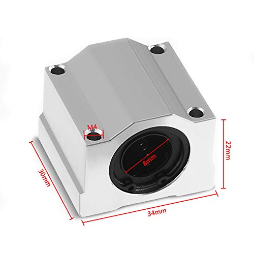 Scs8uu rolamento de bala linear rolamento cnc slide bucha linear slide bloco