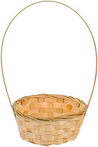 Cabilock Flower Girl Basket Wicker Storage cesto de cesto de armazenamento decorativo cestas