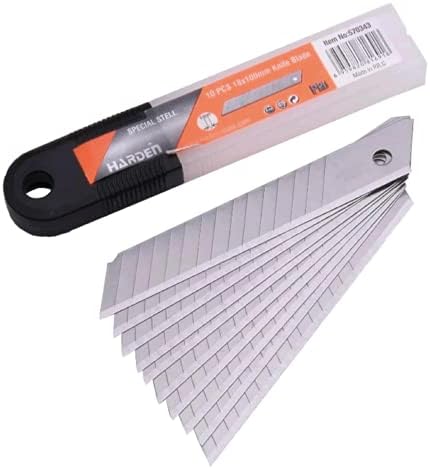 Edward Tools Utility Knife Snap Off Off Blades 18mm - Blades para faca de utilidade e cortador de caixa de 18 mm - lâminas