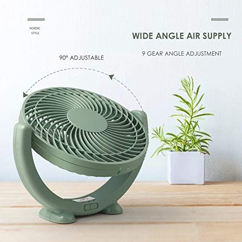 YCZDG Mini ventilador ajustável portátil fã USB Double Leaf Desktop Fan Ultra Quiet Smart Touch Summer Summer Cooler 90 graus para