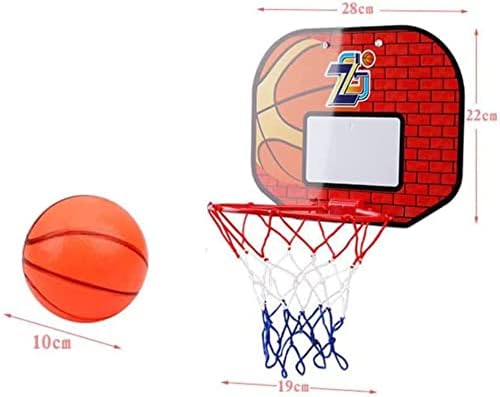 1 Conjunto Bola de cesto de argola de basquete com bomba mini argola de quadro de basquete para jogos de baskeball interno