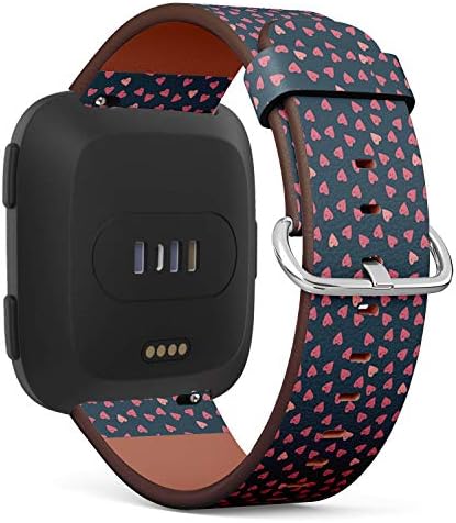 Compatível com Fitbit Versa, Versa 2, Versa SE, Versa Lite - Pulseira de pulseira de pulseira de pulseira de couro substituta