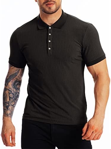 Camisas pólo ayaso para homens, manga curta masculina seda casual camisetas fit