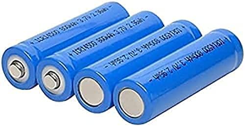 3.7V 14500 LIFEPO4 800mAh 4 AA Bateria recarregável para luzes solares 4pcs