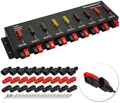 Chunzehui F-1008 Horizontal 9 Porta 40A Power Splitter Splitter Distribuidor Faixa de origem, 1 entrada e 8 saída.