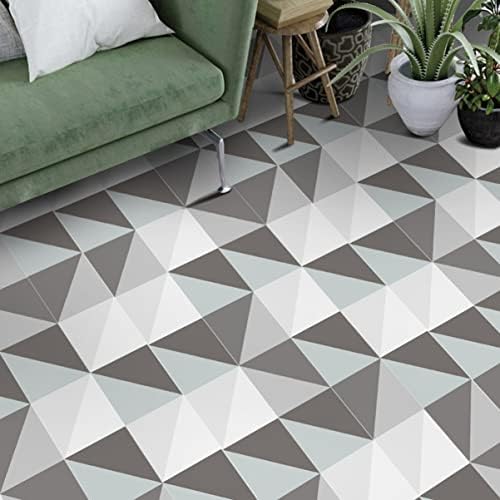 CANIGHT 3PCS adesivo Wall Bedroom Europeu XCM Retro Retro Geométrico Tile Tile Banheiro