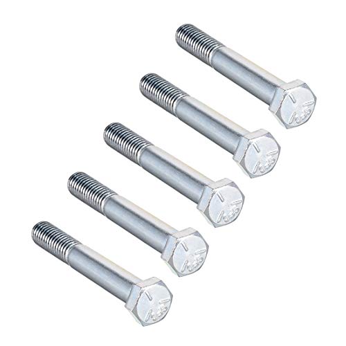 parafusos de parafuso de cabeça hexadecimal uxcell aço carbono 3/8 -16x2-3/4 prensa grau 5 unc 5pcs